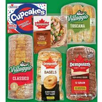 Villaggio Bread, Buns, Dempster's 7" Tortillas, 100% Whole Grains Bread, Bagels or Hostess Snack Cakes