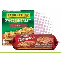 Nature Valley Granola Bars or Mcvitie's Digestive Cookies 