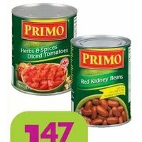 Primo Canned Tomatoes or Beans
