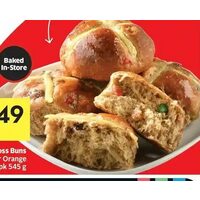 Hot Cross Buns Traditional or Orange Cranberry 