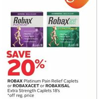 Robax Platinum Pain Relief Caplets Or Robaxacet Or Robaxisal Extra Strength Caplets 