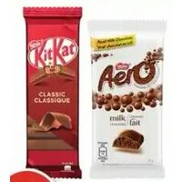 Aero or Kit Kat Chocolate Bars