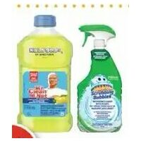 Fantastik, Mr. Clean Liquid or Scrubbing Bubbles Household Cleaner