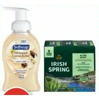 Irish Spring Bar Soap or Softsoap Foaming Hand Soap