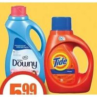 Tide Laundry Detergent, Downy Ultra Fabric Softener or Bounce Sheets