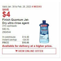 Finish Quantum Jet-Dry Ultra Rinse Agent
