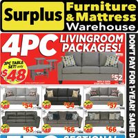 Surplus Furniture - 4-Piece & 5-Piece Packages (Peterborough/Belleville/Oshawa - ON) Flyer