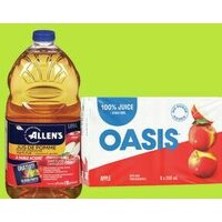 Allen's Apple Juice, Oasis or Arizona Iced Tea Drink Boxes