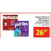 Huggies Pull-Ups Or Little Movers Or Little Snugglers Superpack Diapers