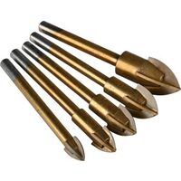 Power Fist 5 Pc Glass and Tile Drill Bit Set