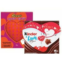 Kinder Love Mini Sharing Pack or Reese's Milk Chooclate Peanut Butter Heart