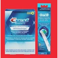 Crest Whitening Strips of Toothpaste Or Oral-B Toothbrushes Or Replacement Heads 