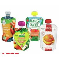 Gerber, Baby Gourmet, Heinz Or Love Child Baby Food Pouches