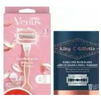 King C. Gillette Double Edge Razor Blades, Gillette Labs Foaming Shave Gel Or Venus Razor Systems