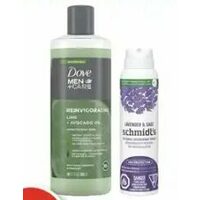 Schmidt's Natural Deodorant Spray Or Dove Men+care Body Wash 