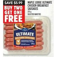 Maple Lodge Ultimate Chicken Breakfast Sausages