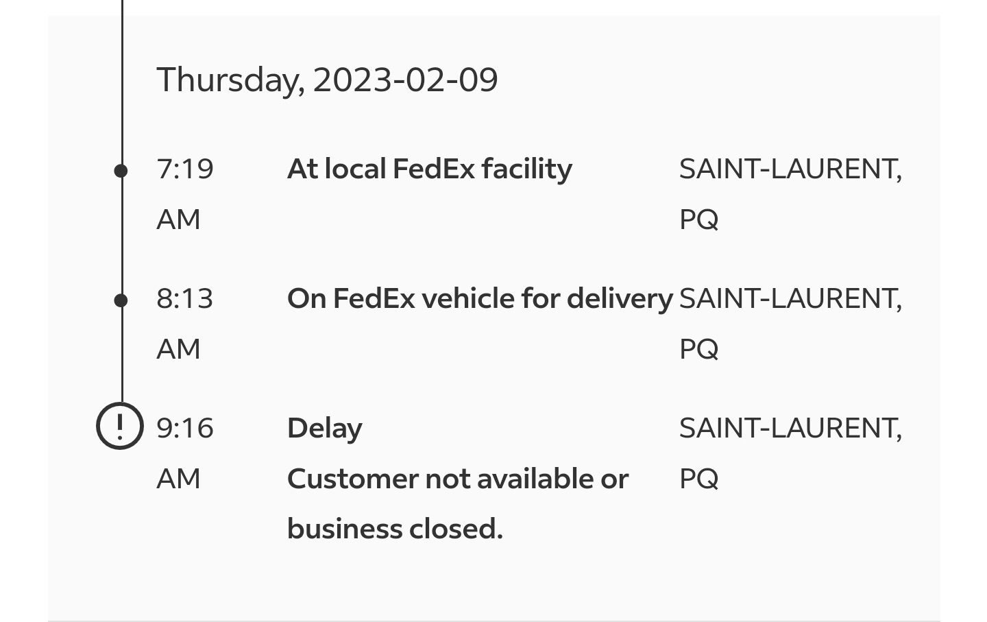 FEDEX package not picked up? - RedFlagDeals.com Forums