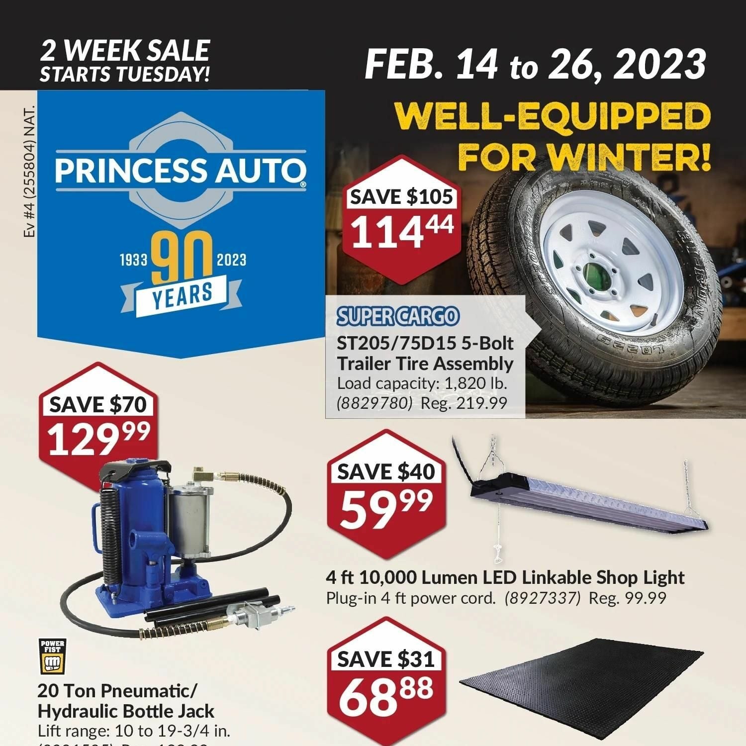 Princess Auto Weekly Flyer - 2 Week Sale - Well-Equipped For Winter - Feb  14 – 26 