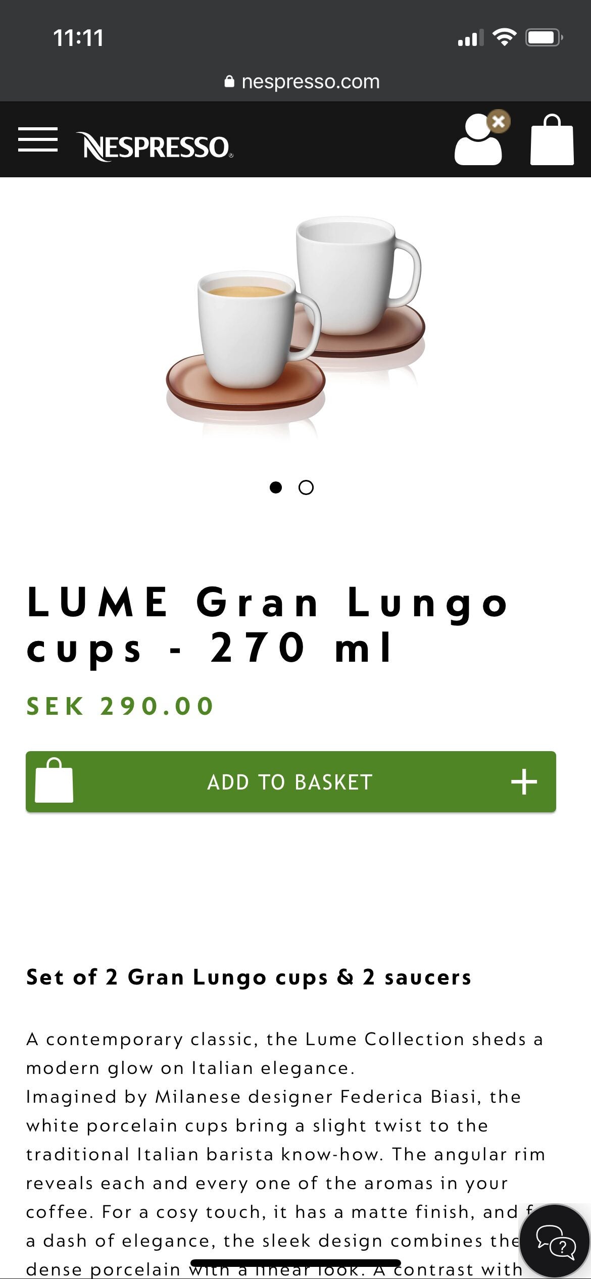 LUME Collection Cappuccino Cups! : r/nespresso
