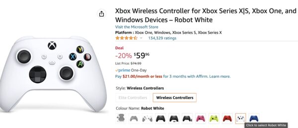 Microsoft Xbox Wireless Controller for Windows Devices, Xbox