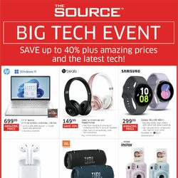 The Source - 2 Weeks of Savings - Big Tech Event Flyer