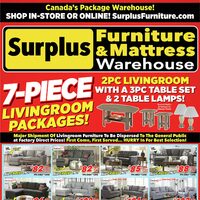 Surplus Furniture - 7-Piece Living Room Packages (Calgary/Edmonton - AB) Flyer