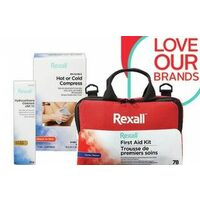 Rexall Brand Hot Or Cold Compresses, Tropical or Anti-Itch Cream Or First Aid Kit 