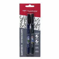 Tombow Fudenosuke Calligraphy Brush Pen Hard & Soft
