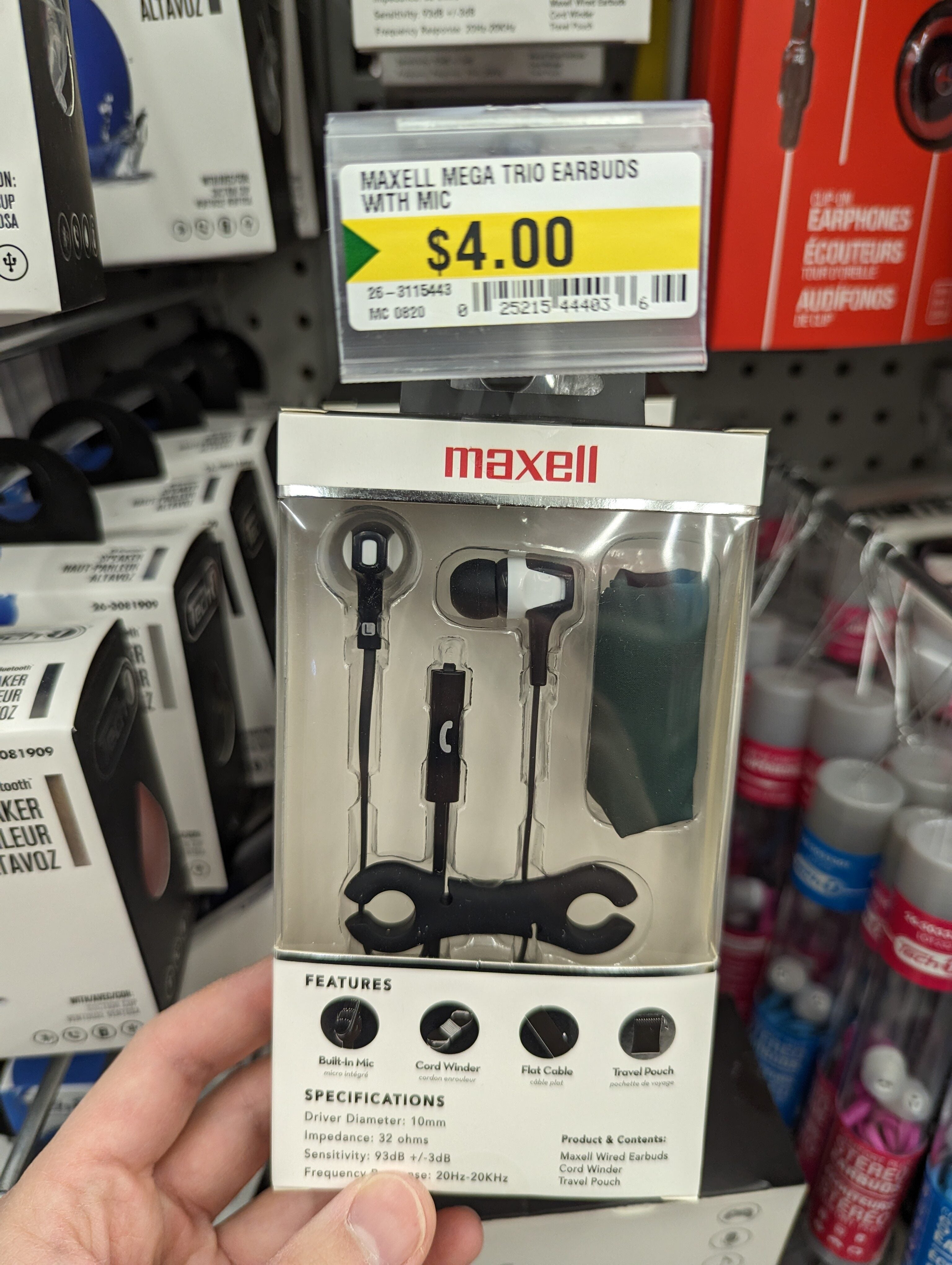 Maxell mega trio discount earbuds