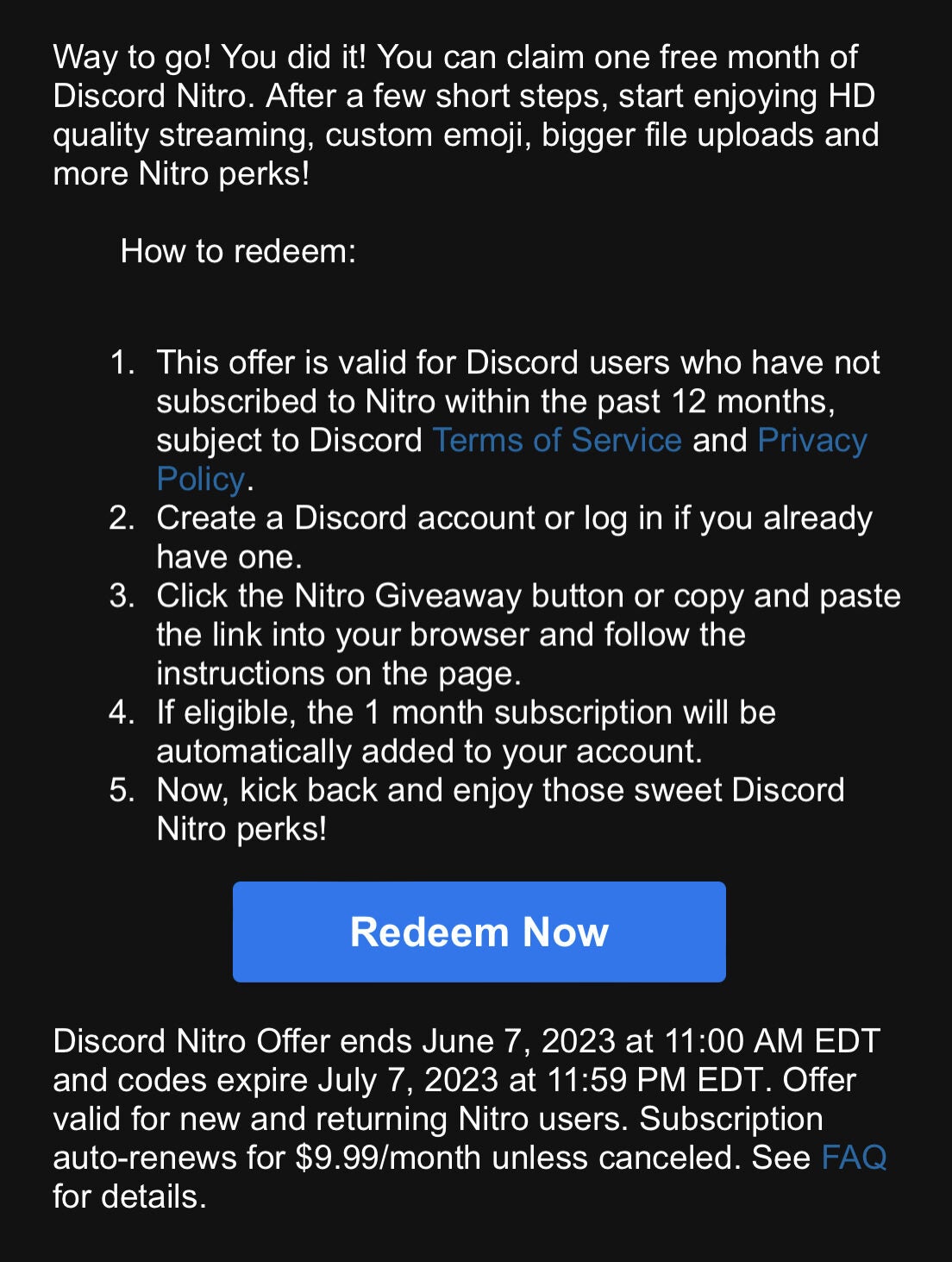 Epic Games Store on X: This week's MEGA deal? 3 months of free @Discord  Nitro for first-time Nitro users. Bigger file uploads, better quality, more  emojis. We repeat: more. emojis. So many