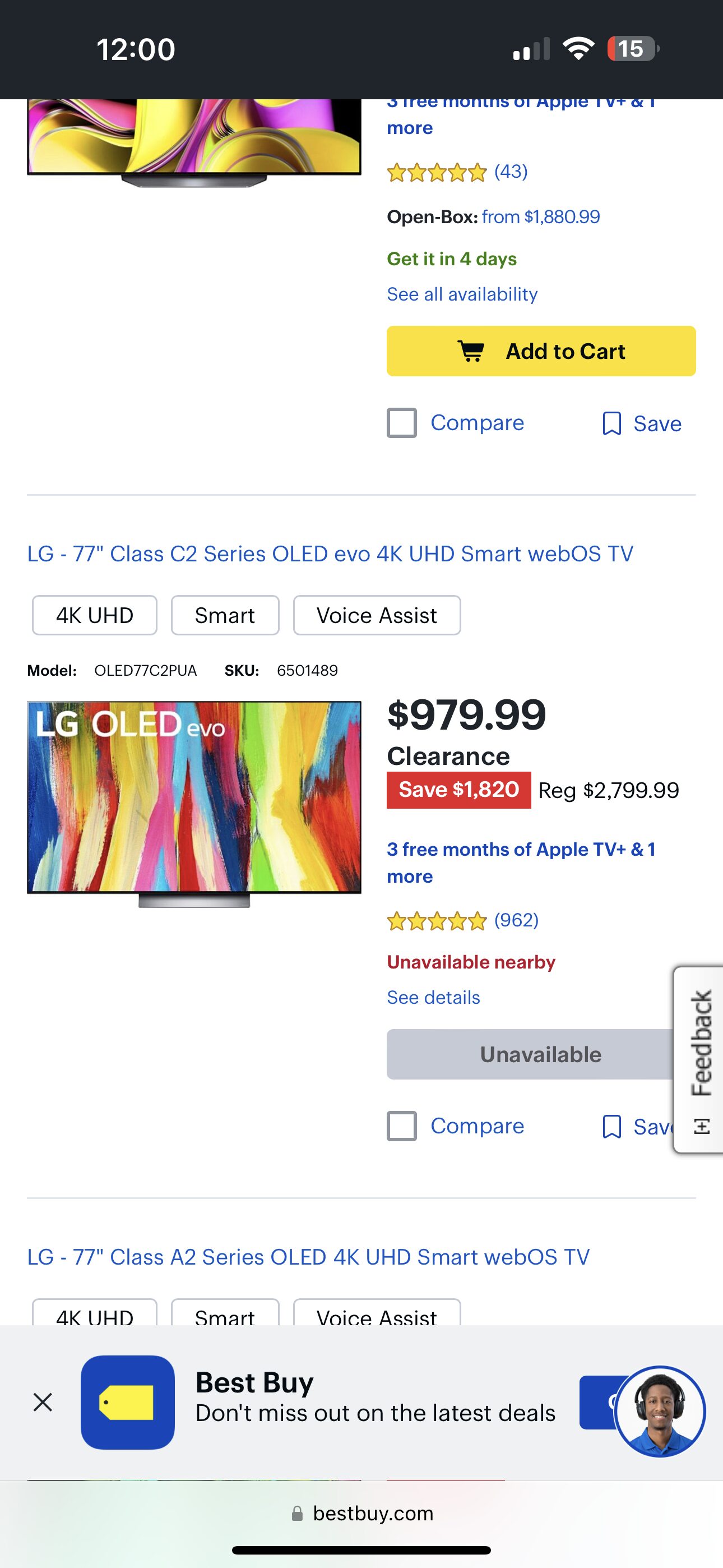 [Costco] 77" LG C2 OLED TV 2799.97 Page 4 Forums