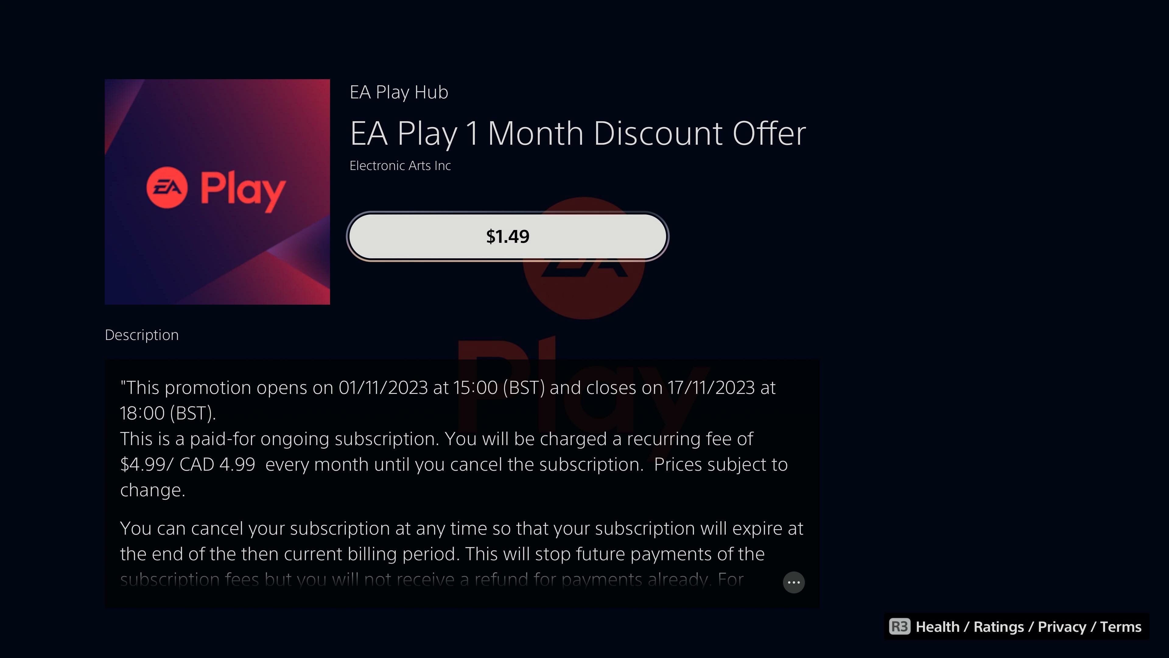Get a Month of EA Play on PlayStation for Just $0.99 - PlayStation
