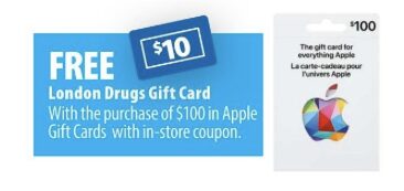 London Drugs is currently offering - GiftCard Fever Canada