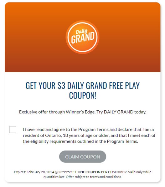 OLG ca Winners Edge Free Daily Grand Lottery Ticket ONTARIO ONLY olg-ca-winners-edge-free-daily-grand-lottery-ticket-ontario-only