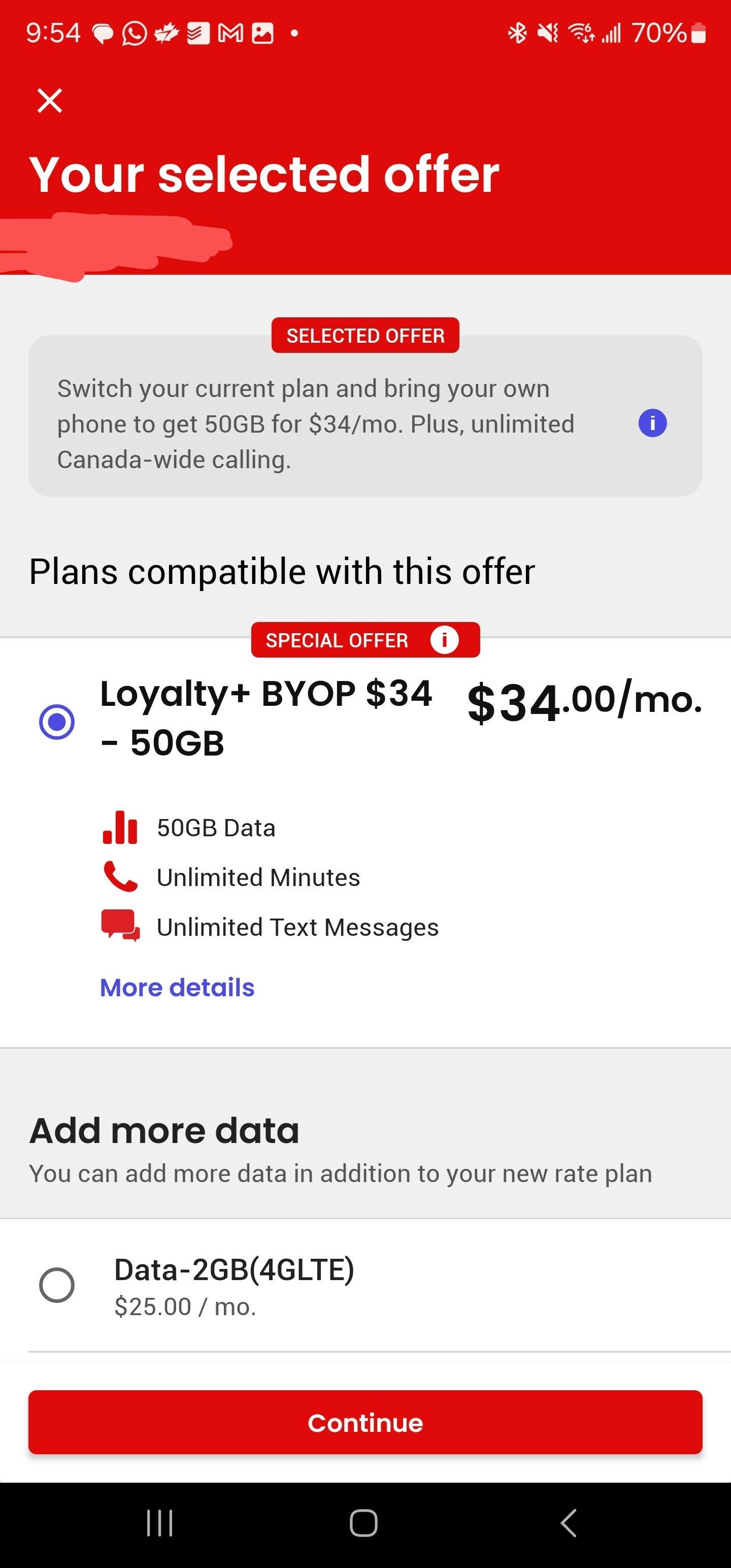 [Virgin Mobile] Online Loyalty Offer 34/50gb Forums