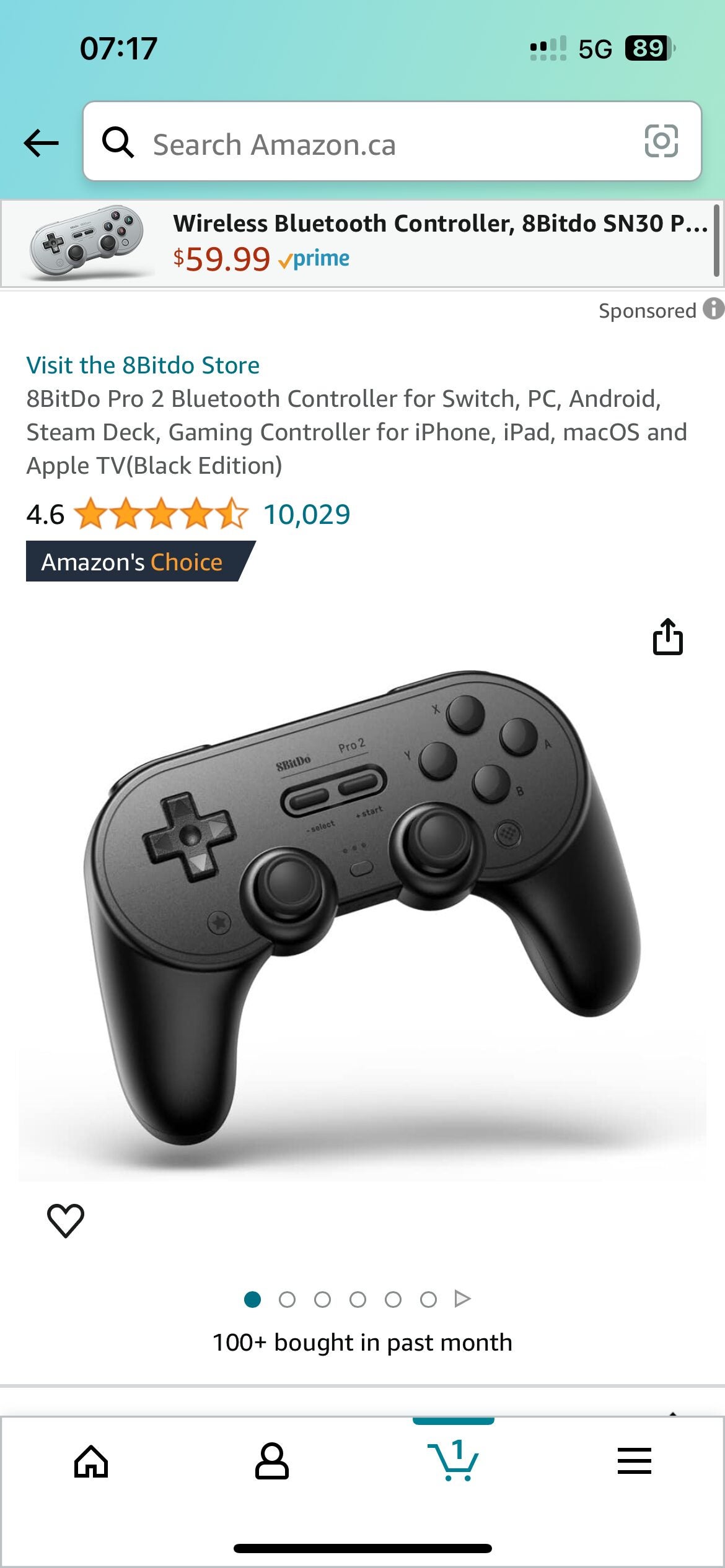 8BitDo Pro 2 Bluetooth Controller for Switch, PC, Android, Steam Deck,  Gaming Controller for iPhone, iPad, macOS and Apple TV (Gray Edition)