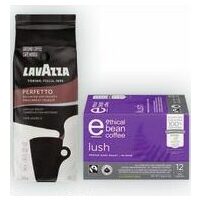 Lavazza Ground Coffee or Ethical Bean Single-Serve Pods