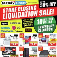 Factory Direct - Store Closing Liquidation Sale Flyer