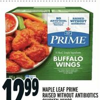 Maple Leaf Prime Raised Without Antibiotics Chicken Wings