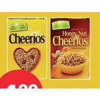 Cheerios, Honey Nut Cheerios or Oatmeal Crisp