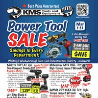 KMS Tools - Power Tool Sale Flyer