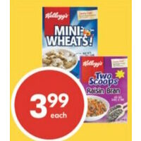 Kellogg's Raisin Bran or Mini Wheats! Cereal
