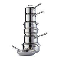 Paderno Canadian Signature Stainless Steel Cooksets - 13-Pc Set