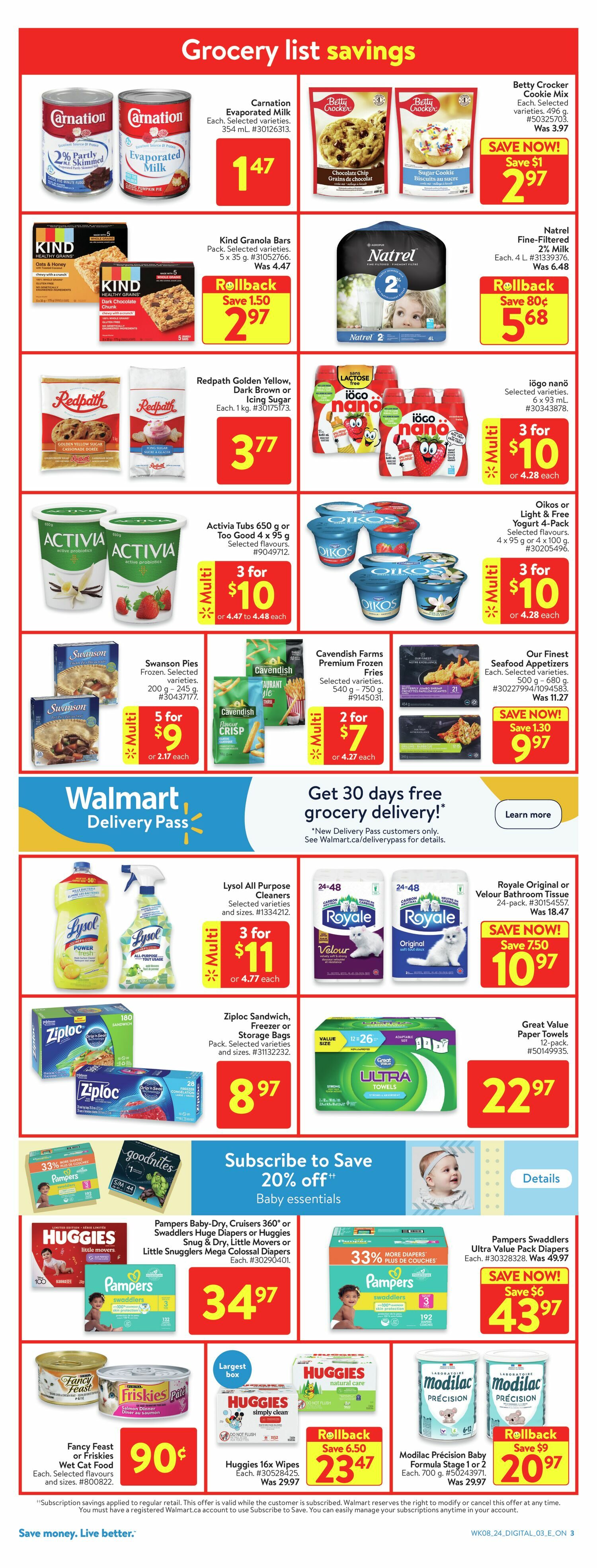 Walmart Weekly Flyer - Weekly Savings - Celebrate Rollbacks (ON) - Mar 14 –  20 