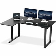 Motion Grey Ergo2 Series L Shape Standing Desk with Tabletop