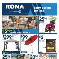 Rona - Weekly Deals - Start Spring For Less (Rural BC) Flyer
