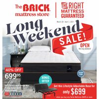 The Brick - Mattress Store - Long Weekend Sale (AB) Flyer