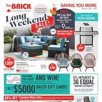 The Brick - Saving You More - Long Weekend Sale (NB) Flyer