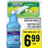 Swiffer Cloth Broom Refills, Swiffer Wet Jet Cleaner