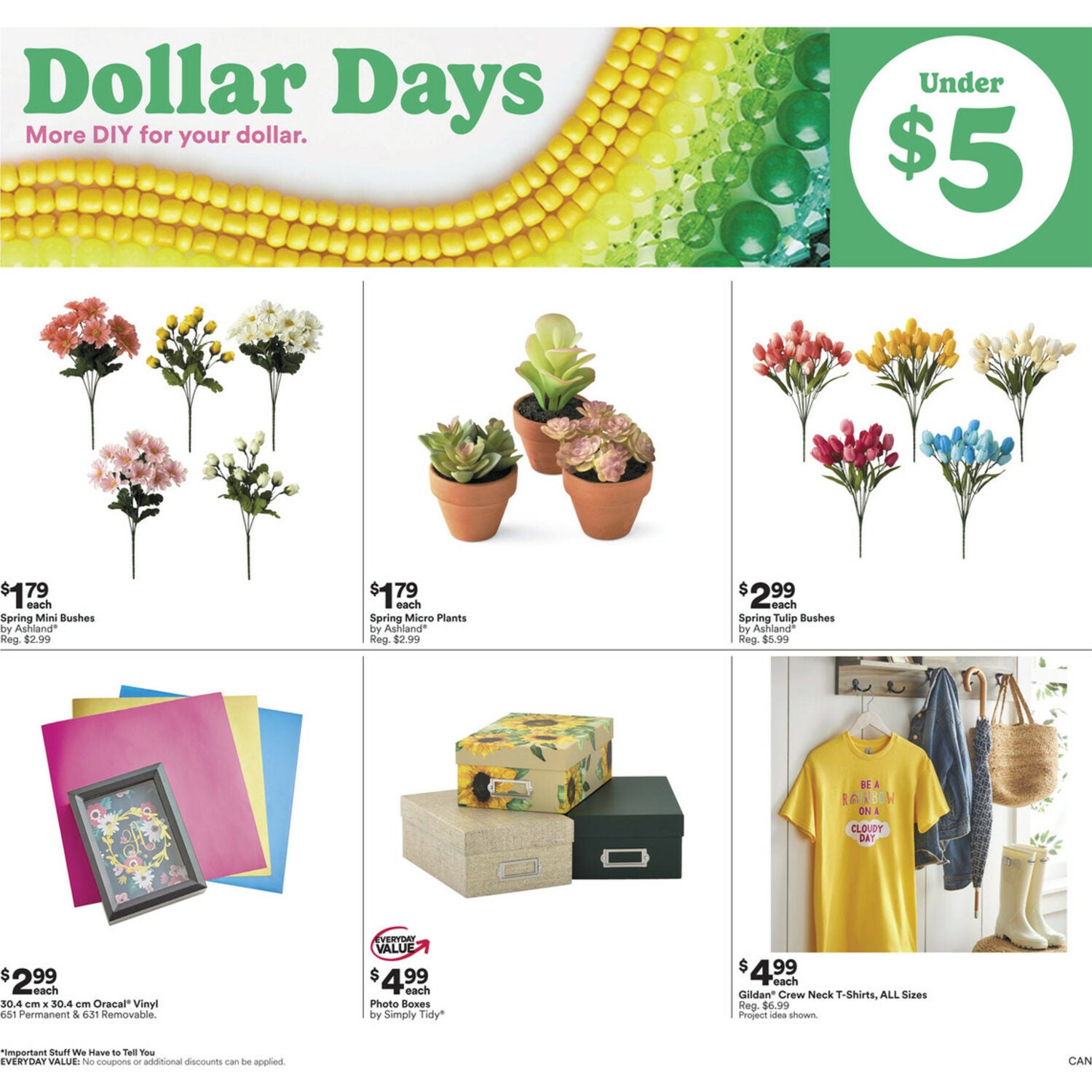 Michaels Weekly Flyer - Weekly Deals - Dollar Days - Mar 29 – Apr 4 ...